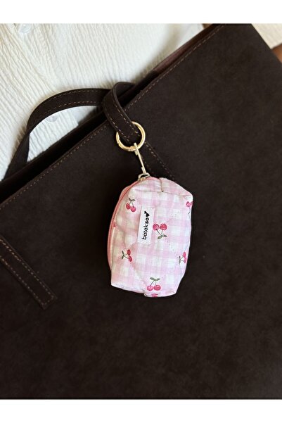 Batekso Mini Boy - Pembe Kiraz Desenli Çanta