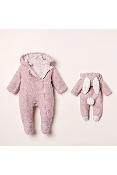 STRAWBABY Nipperland Tavşan Kulaklı ve Kuyruklu Peluş Bebek Astronot Tulum - ...