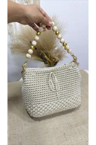 UMRA collection 1St Quality Macrame Rope 3mm 1 Piece 300Gr 200-230 Mt Color White Glittery