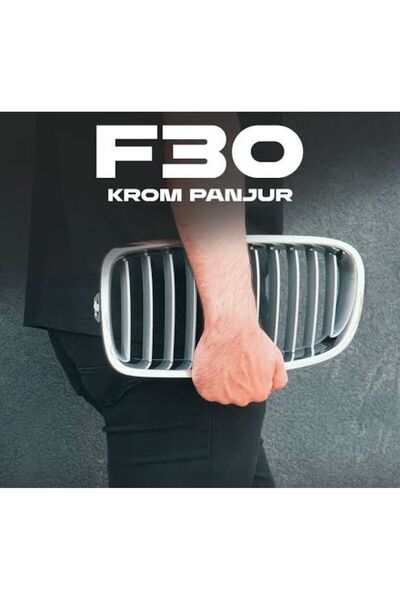 APEXİ Bmw F30 Panjur Krom Titan Böbrek Izgara Seti 3 Serisi Ön Grill 2012-201...