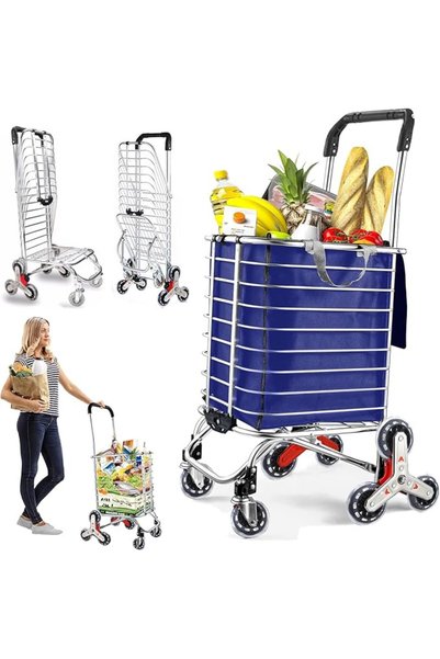 DMG TECH DMG Stair Climbing Cart Hand Truck, Folding Hand Truck, Shopping Car...