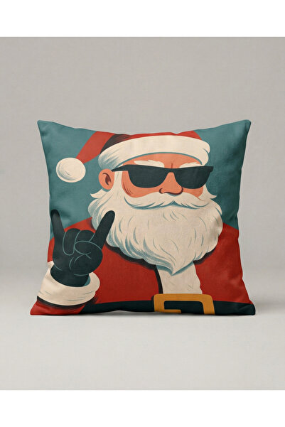 viki concept Santa Claus with Sunglasses Cushion Cover 366 – Cool Santa Desig...