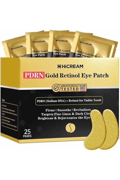 Yelajoy 20 Pairs PDRN Under Eye Patches Retinol Caffeine Skincare