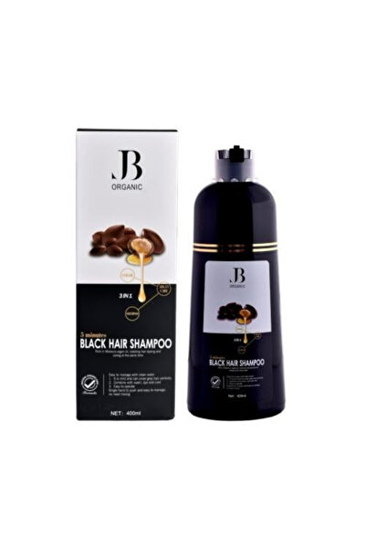 jb organic Gp 3 in 1 Argan Oil Black Hair Color Shampoo 400ml
