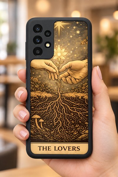 BGAKSESUAR Samsung Galaxy A13 / A23 Compatible Lovers Patterned Shockproof Ca...