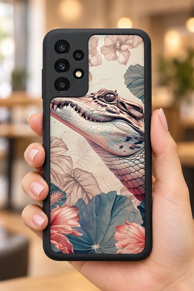 BGAKSESUAR Samsung Galaxy A13 / A23 Compatible Reptile Patterned Shockproof C...