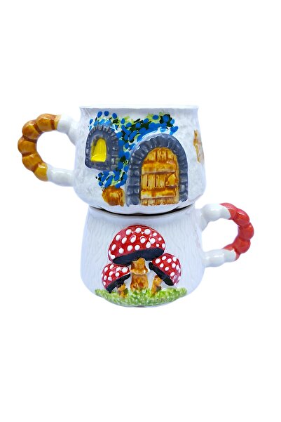 sharp&art Relief Pattern 15 Different Models 2-Piece Mug, Hand-Crafted, 2D 36...
