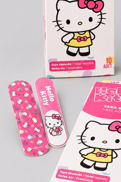 Hello Kitty Lisanslı 2 Adet 10'lu Yara Bandı Dekomus Cep Defteri Hediyeli