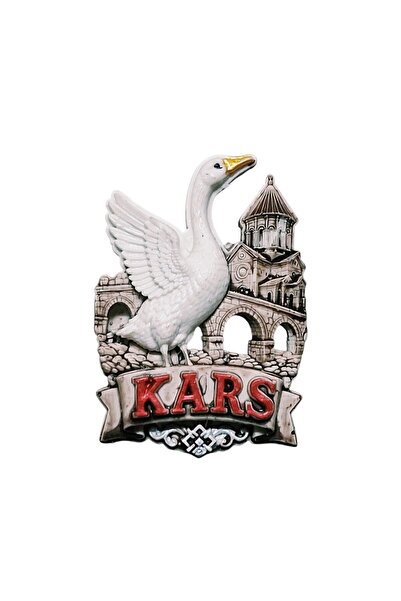 Kars magneti polyester kabartma hediyelik magnet