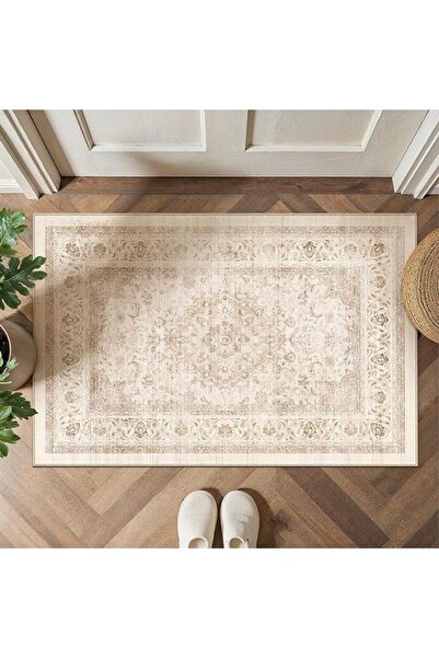 GENERAL PureCozy Vintage Living Room Rug 200x300cm Retro Washable Carpets Bei...
