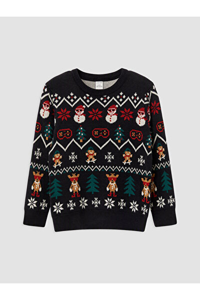 LC Waikiki New Year's Themed Boys' Sweater