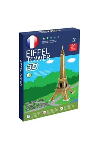OEM Puzzle - Constructie 3D Turnul Eiffel (20 de piese)