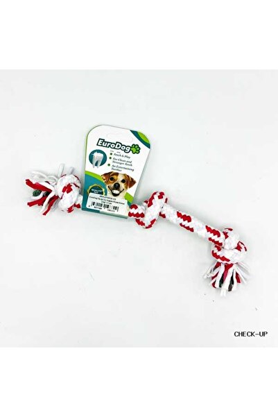 Eurodog خيط تنظيف الأسنان SVL-SHOP بثلاث عقدات باللون الأبيض والأحمر (215611)...