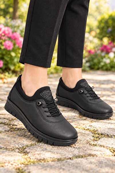SOLERIUM SHOES Ortopedik Taban Destekli Topuk Dikenine Uygun Günlük Babet Anne Ayakkabı