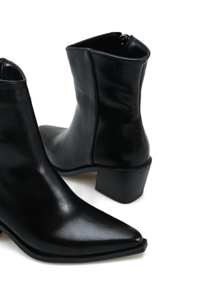 meyra'nın ayakkabıları Women's Thick Heeled Black Yanki
