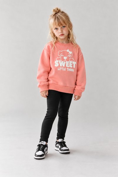 Shifre Girl's Furry Printed Sweatshirt