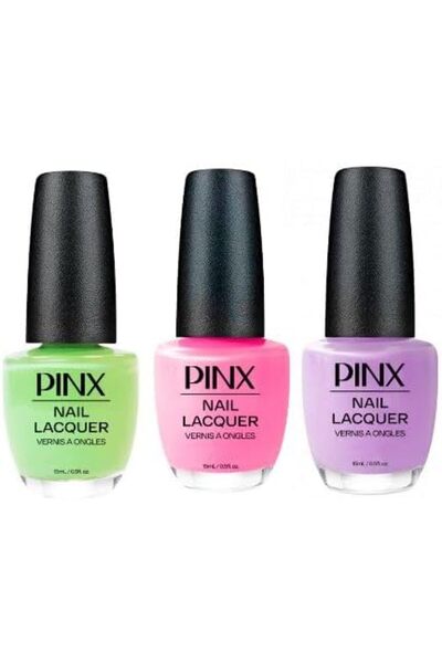 PINXAV طلاء أظافر PINX أحمر 15 مل سريع الجفاف طويل الأمد قابل للتنفس مجموعة ب...