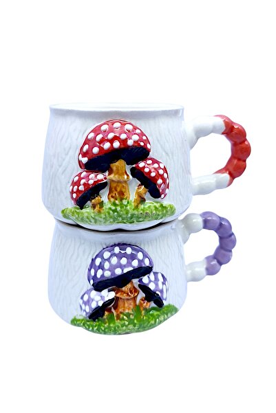 sharp&art Relief Pattern 15 Different Models 2-Piece Mug, Hand-Crafted, 2D 36...