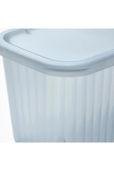 IKEA Rykta Transparent Gray-Blue 12X18X12 Cm/1.5 Lt