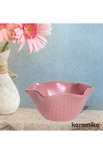 Keramika Çerezlik Roma 11 Cm Pembe 6 Lı
