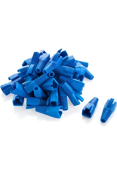 GENERAL حزمة من 50 قطعة من أغطية حماية الكابلات RJ45 لشبكات الإيثرنت من Cable...