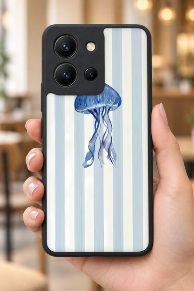 BGAKSESUAR حافظة مقاومة للصدمات متوافقة مع Vivo Y36 بنمط قنديل البحر مع حماية...
