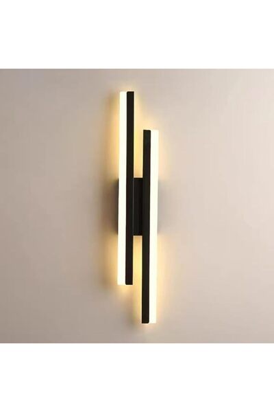 GENERAL (3000K, with temperature display function) LED black wall lamp lighti...