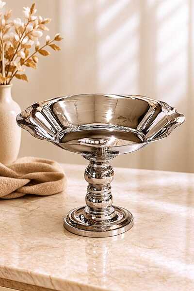 Generic Brand Luxury Designing Pedestal Bowl with Classic Design _ Medium Size