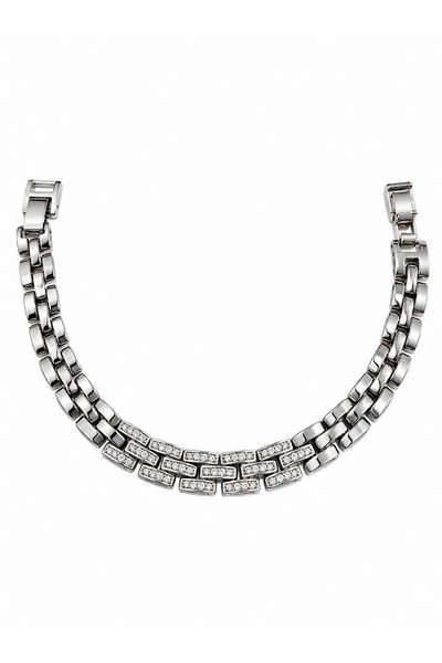 ACAR TAKI Xuping Silver Color Half Circle Cord Bracelet 18cm Acr9718