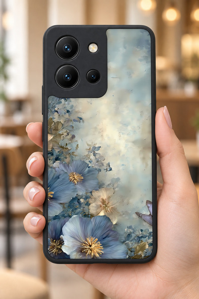 BGAKSESUAR حافظة مقاومة للصدمات متوافقة مع كاميرا Vivo Y36 ذات النمط النباتي
