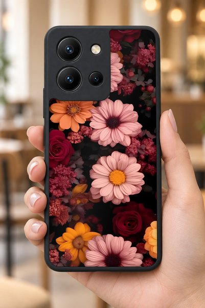 BGAKSESUAR حافظة مقاومة للصدمات متوافقة مع Vivo Y36 مع نمط باقة الزهور وحماية...