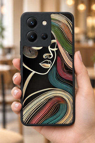 BGAKSESUAR حافظة مقاومة للصدمات ومتوافقة مع الكاميرا وذات نمط نسائي من Vivo Y36