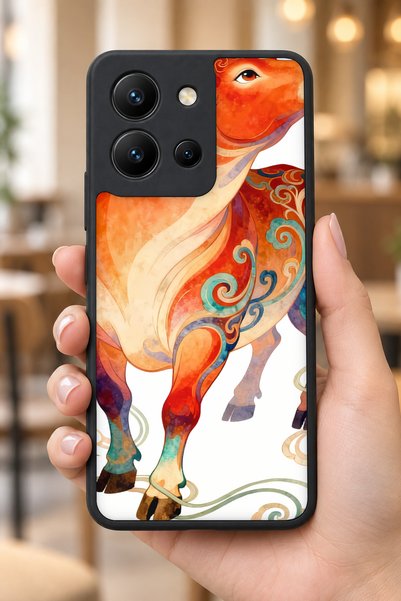 BGAKSESUAR حافظة مقاومة للصدمات متوافقة مع Vivo Y36 مع حماية للكاميرا بنمط Ox