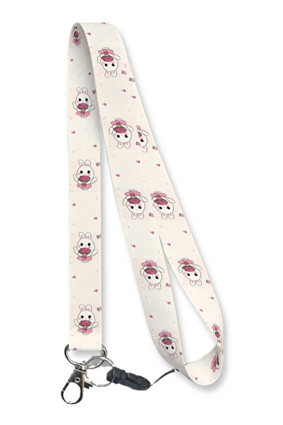 RoyalVance Rabbit Neck Strap with Flower Bouquet