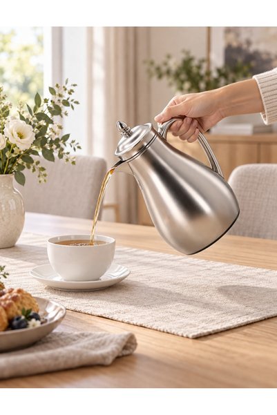 Generic Silver Matte Coffee Thermos Personal Capacity (700ml) - Quiet Luxury ...