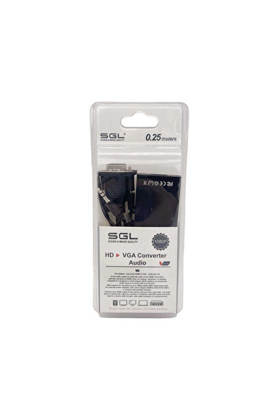 Tradesor Αντάπτορας HDMI female σε VGA & Jack 3.5mm - TP12 - 25cm - 095981