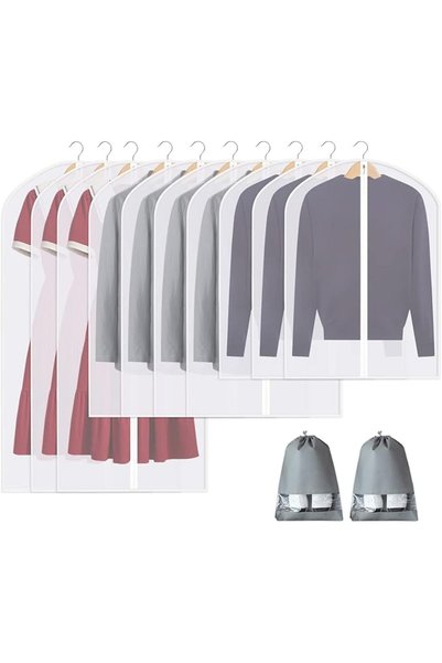 GENERAL Dress Bags for Gowns, 65'' Long Garment Bags for Hanging Clothes, Dre...