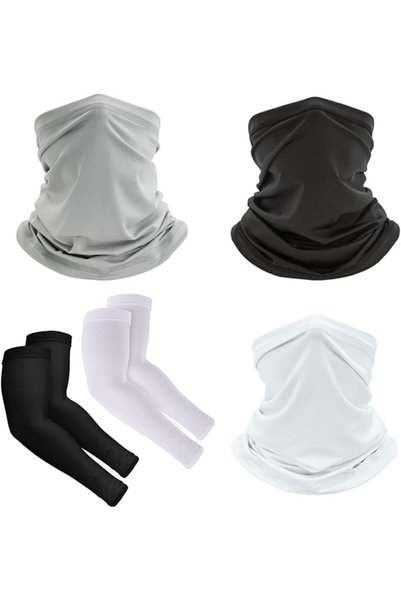 GENERAL [5 in 1] 3 Pack of Neck Gaiter for Men and Women,Face Cover Shield fo...