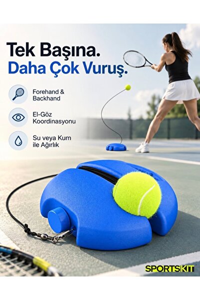 Tek Kişilik Tenis Antrenman Aparatı – Geri Dönüşlü Tenis Topu