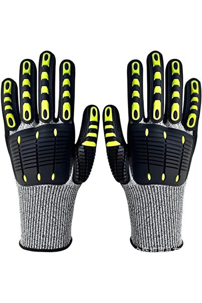 Bukela Safety Work Gloves, Cut Resistant & Impact Protection, Non-Slip Nitril...