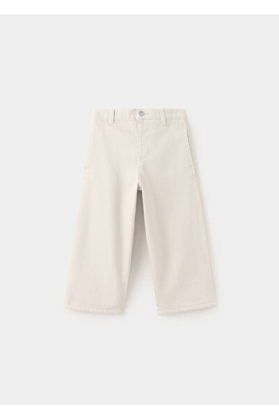 MANGO Baby Beli lastikli düz kesim jean pantolon