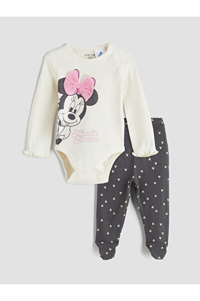 LC Waikiki Alita City Farkıyla Lcw Baby Beige Minnie Mouse Printed Baby Girl ...