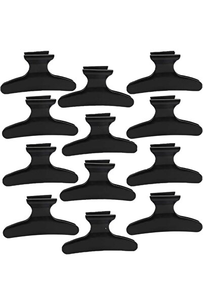 Tazweeq Professional Hair Sectioning Clips 12 Pack, Butterfly Claw Clamps for...