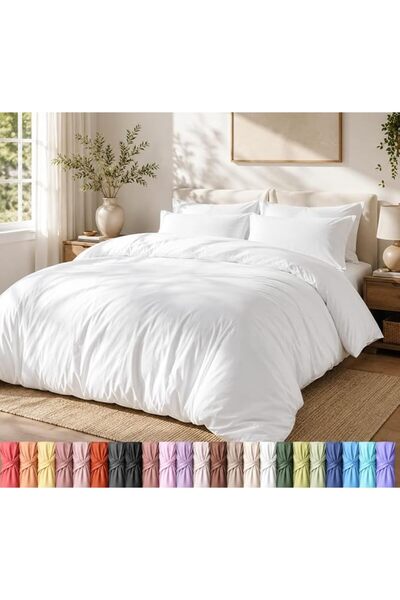 Utopia Bedding Duvet Cover King Size Set - 1 Duvet Cover with 2 Pillow Shams ...