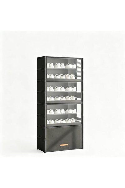 GENERAL 9 Tiers Shoe Rack, Shoe Storage Organizer with Clear Covers, Dustproo...