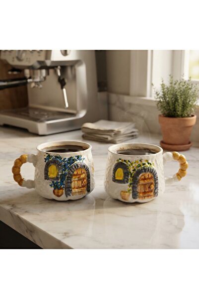 sharp&art Relief Pattern 15 Different Models 2-Piece Mug, Hand-Crafted, 2D 36...