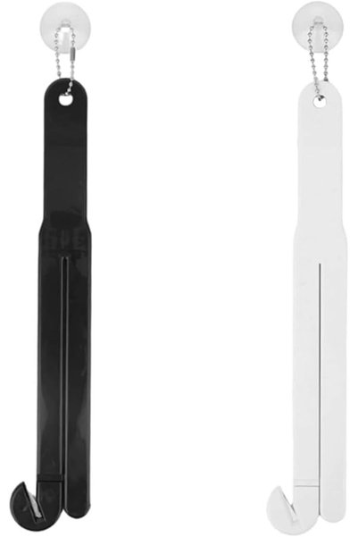 Tazweeq Food Bag Opener with Stainless Steel Blade, Easy Hanging Chain & Suct...