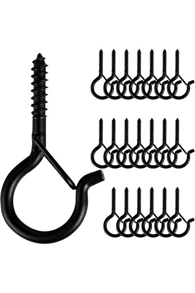 X SPRING Hook Screws, 20 PCS Heavy Duty Screw Hooks with Large Bend Rings, Re...