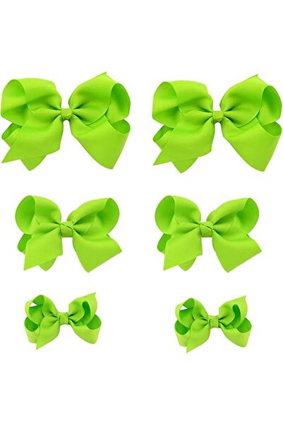 GENERAL Red Bows for Girls,6PCS Hand-made Grosgrain Ribbon Hair Bows Alligato...