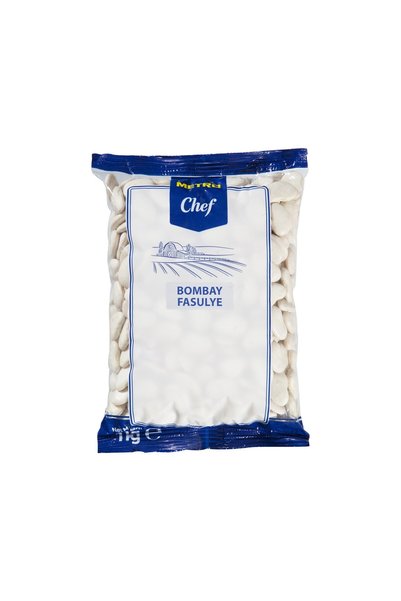 Metro Chef Bombay Fasulye 1 kg - İri Taneli Piyazlık Bakliyat 2'li Ekonomik P...